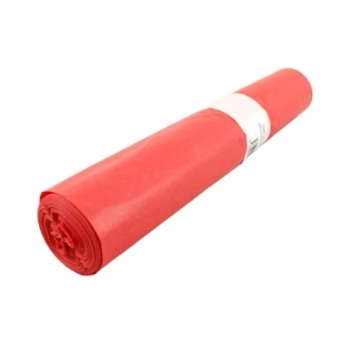 LDPE vrecia červené 600x700/40mic  60L   25ks